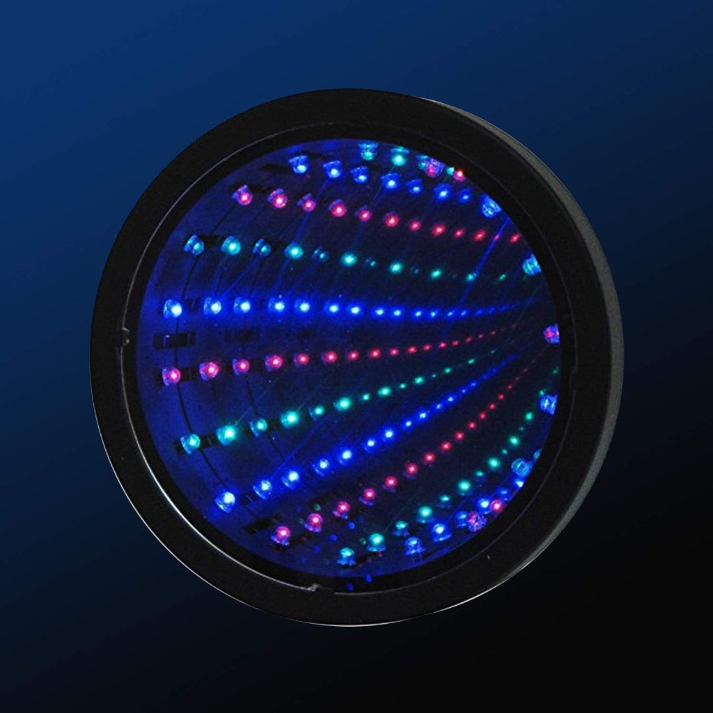 Infinity Mirror Tunnel Lamp Black