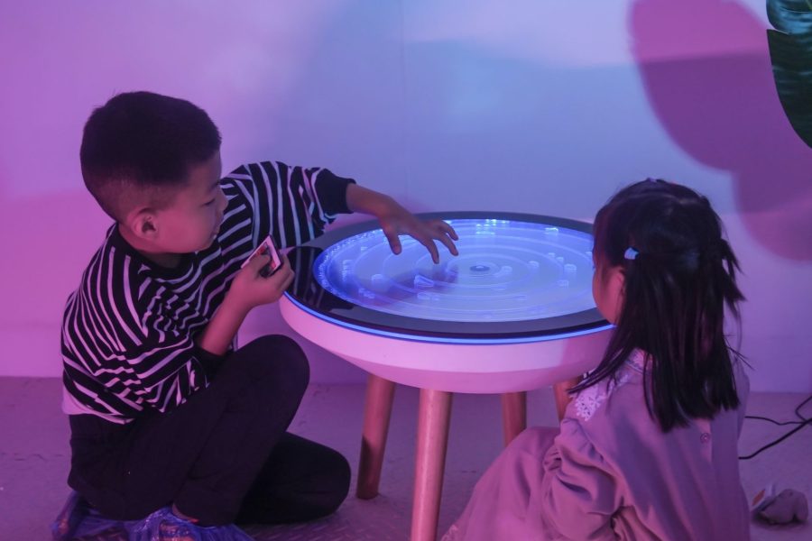 Maze Bubble LED Light Sensory Mood Table by Playlearn