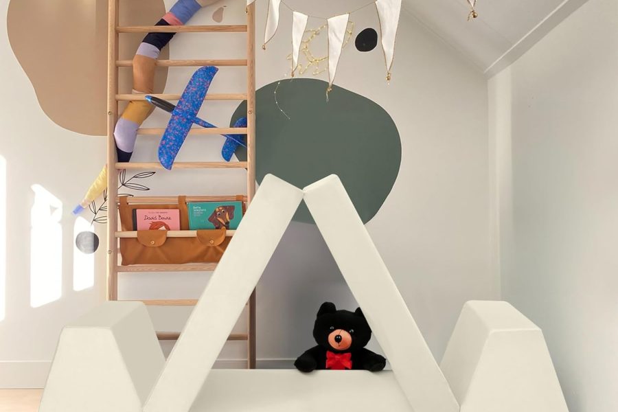 Beige Kids Play Sofa