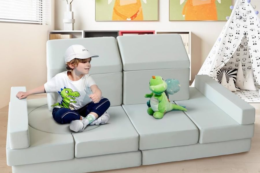 Grey Soft Play Modular Sofa