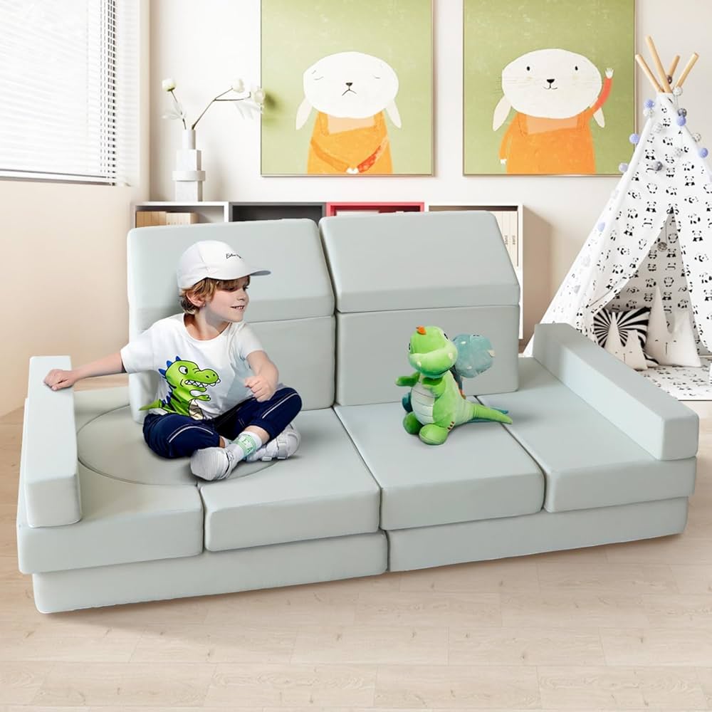Grey Soft Play Modular Sofa