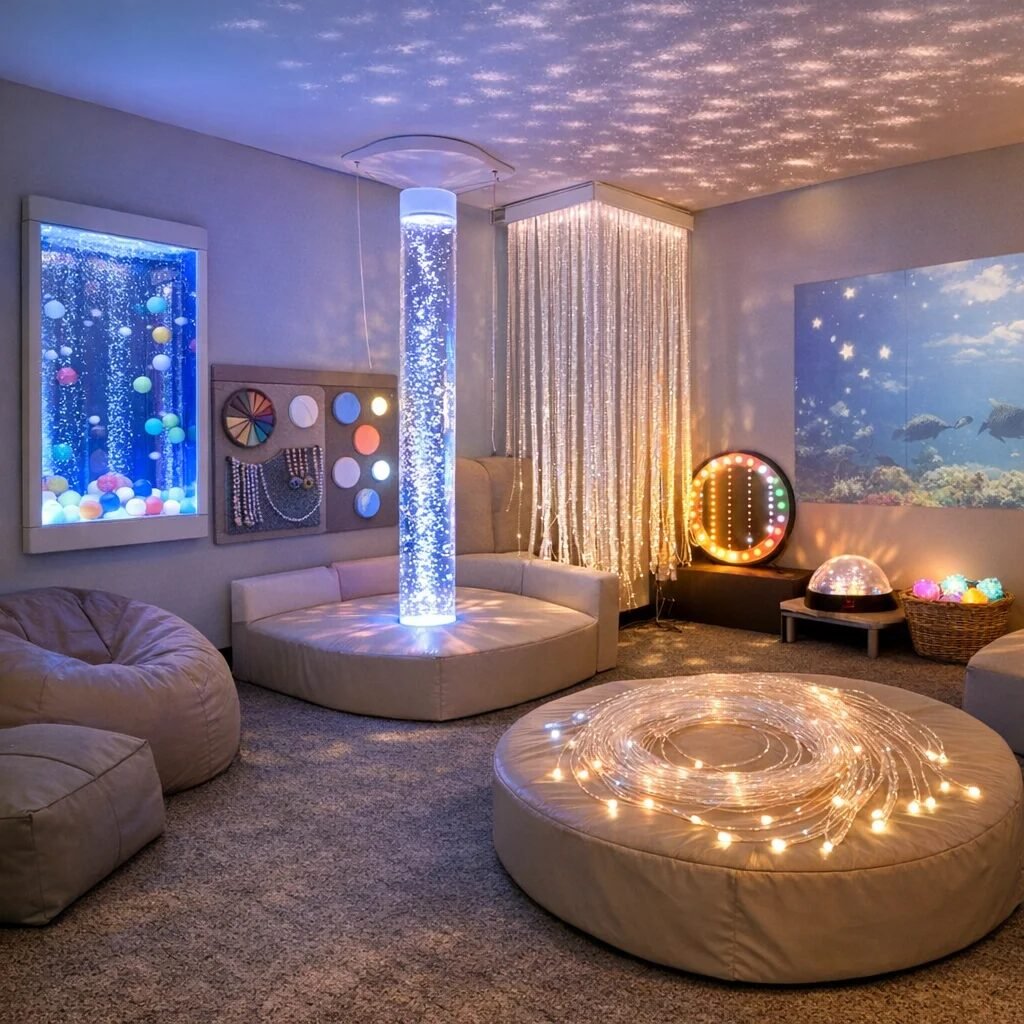 Creating a sensory-rich environment in sensory rooms