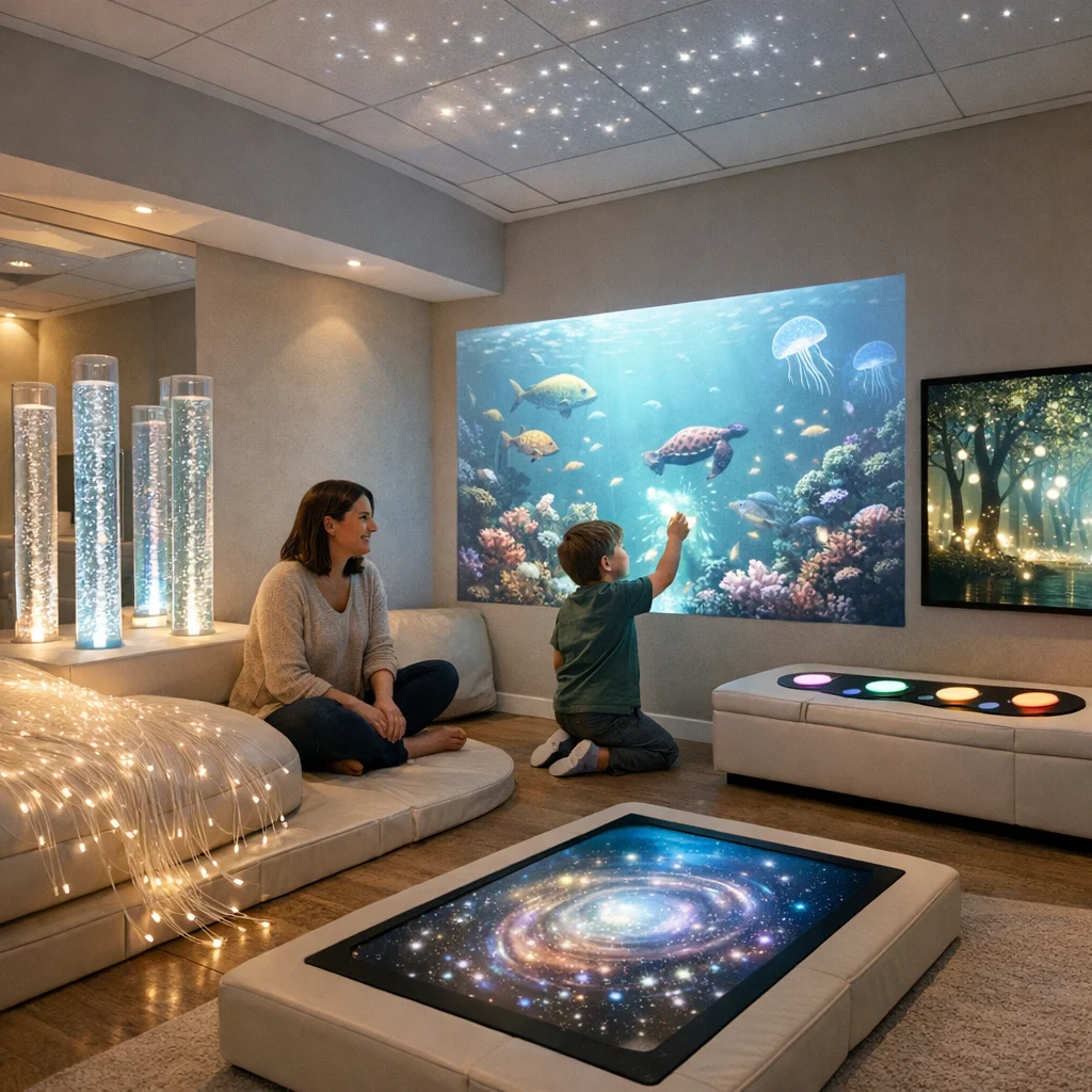 Overview of technology use in sensory rooms