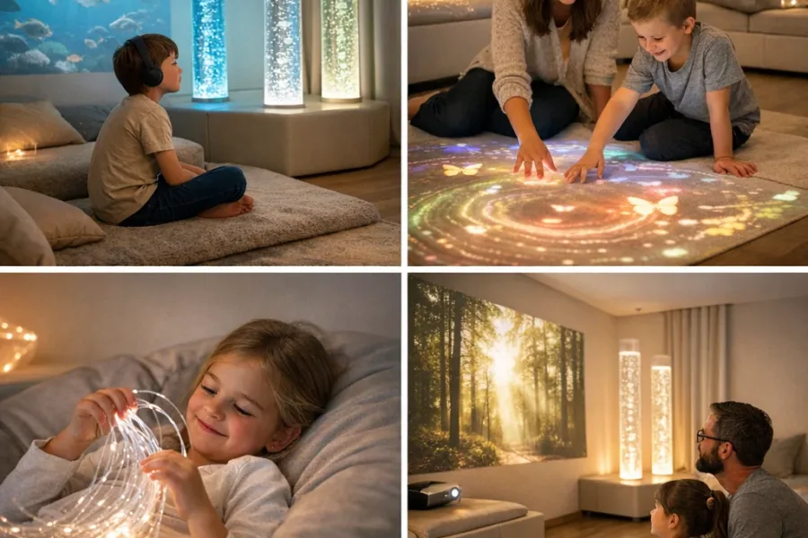 Types of technology used in sensory rooms
