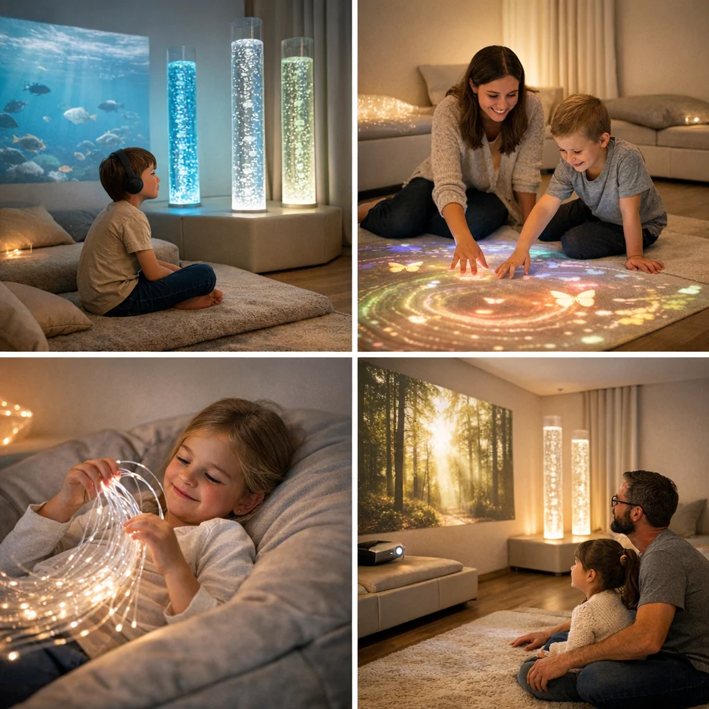 Types of technology used in sensory rooms