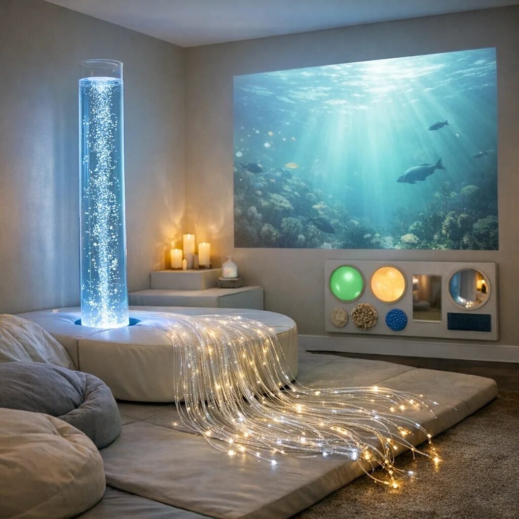 Examples of technology used in sensory rooms