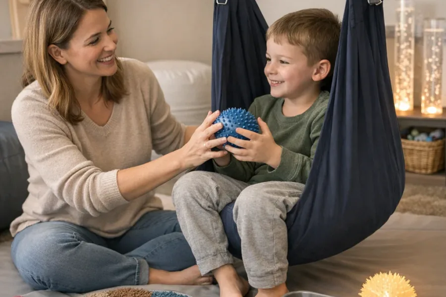 Incorporating sensory rooms in occupational therapy