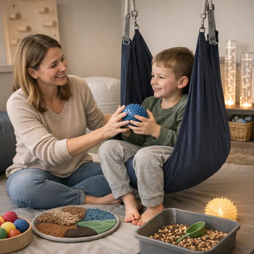 Incorporating sensory rooms in occupational therapy