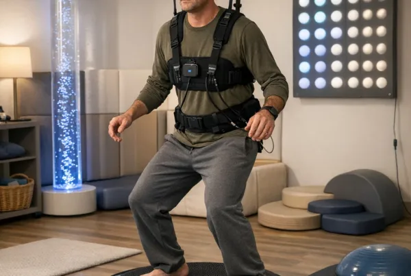 Using sensory rooms for physical rehabilitation