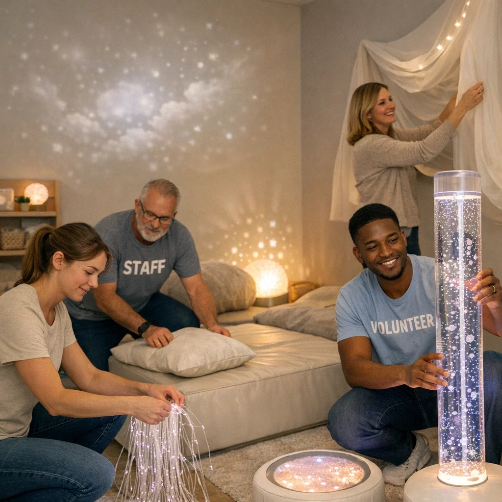 Involving the community in maintaining sensory rooms