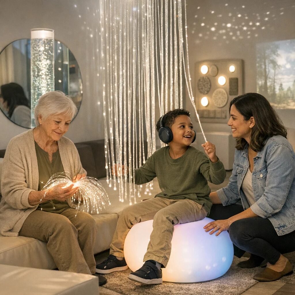 Who benefits most from using a sensory room?