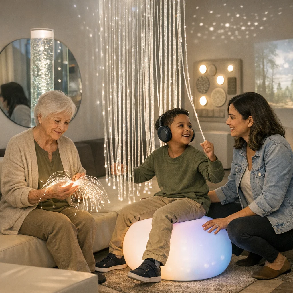 Who benefits most from using a sensory room?