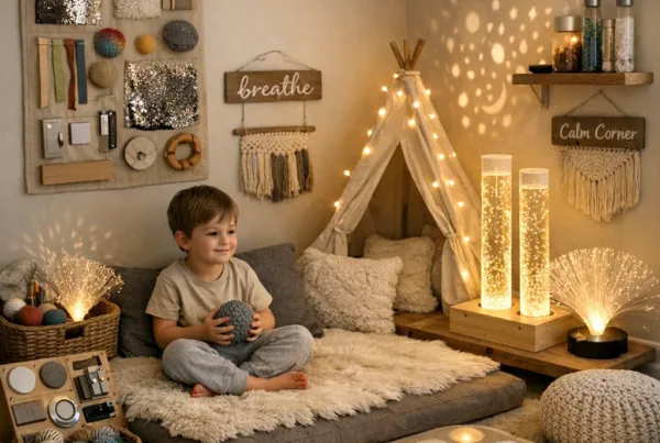 How do you design a sensory room at home on a budget?