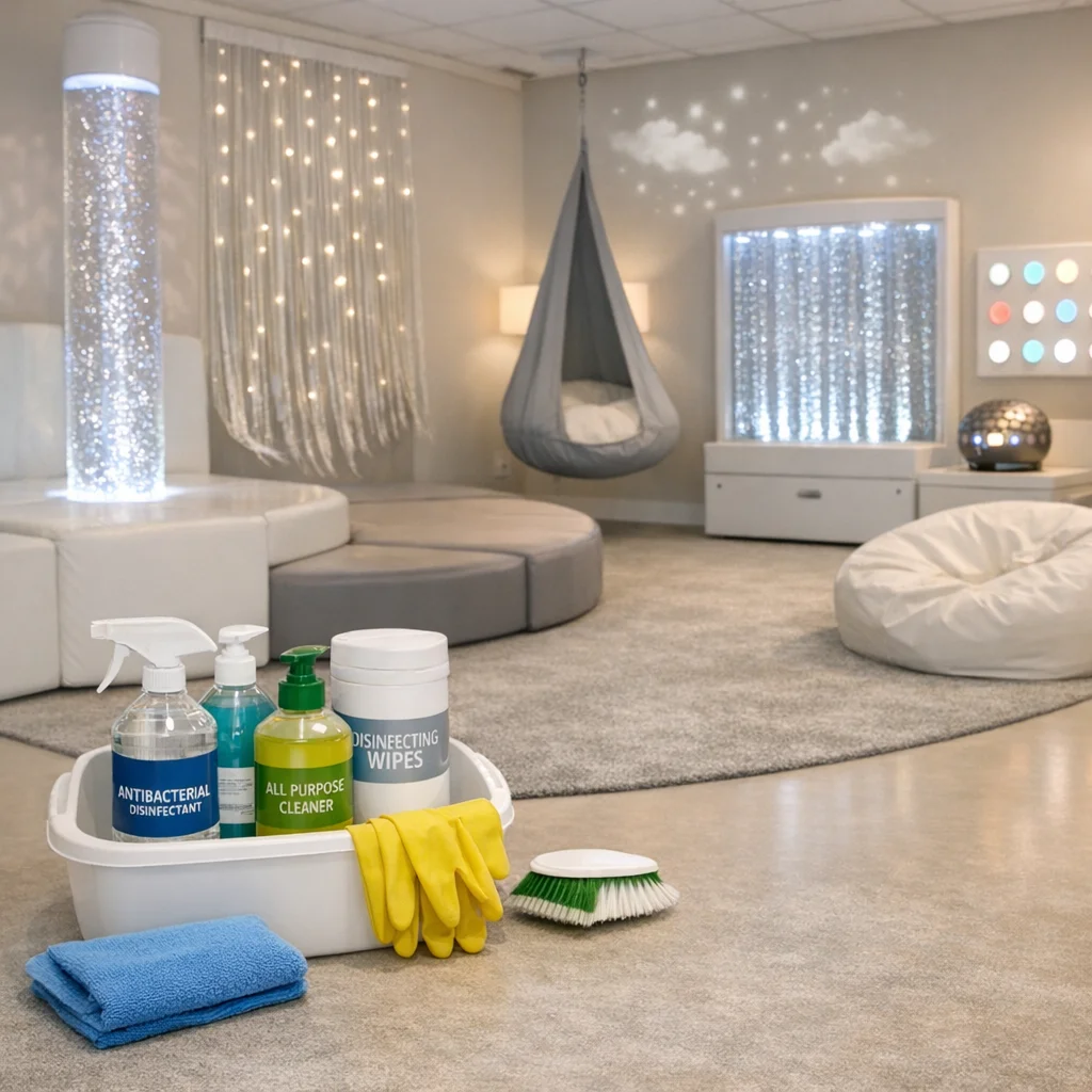 Ensuring safety and cleanliness in sensory rooms