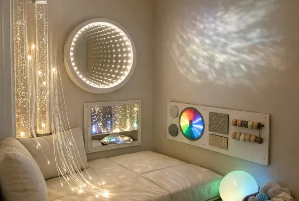 What are the best sensory room ideas for small spaces?